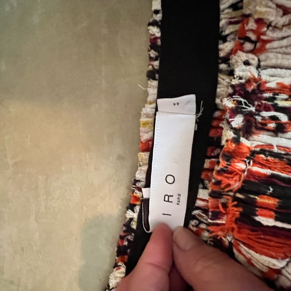 IRO Colorful Fringe Skirt